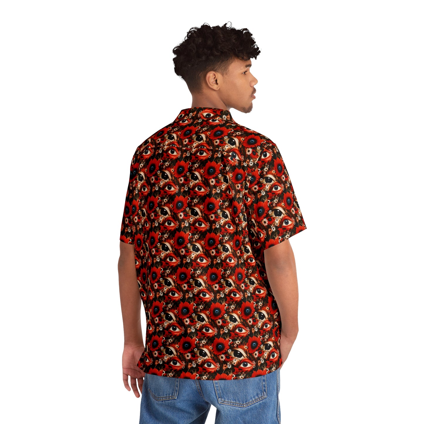 Flower Eyes Men's Hawaiian Shirt