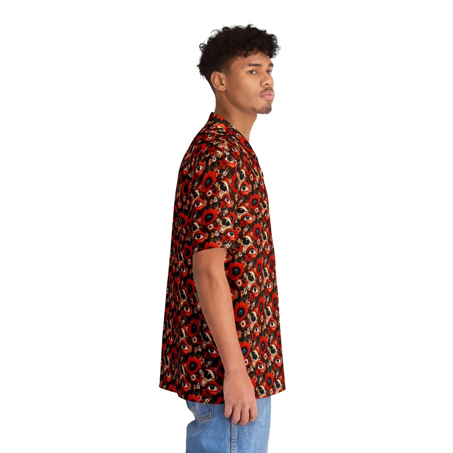 Flower Eyes Men's Hawaiian Shirt