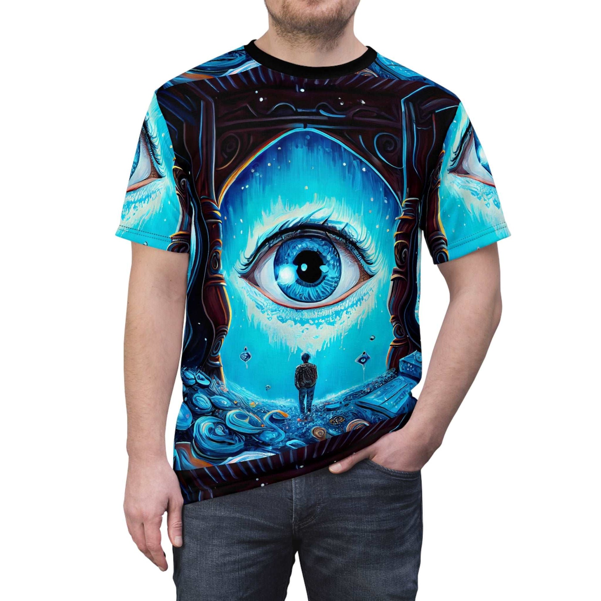 Eyes Have It #1 Unisex AOP Cut & Sew Tee