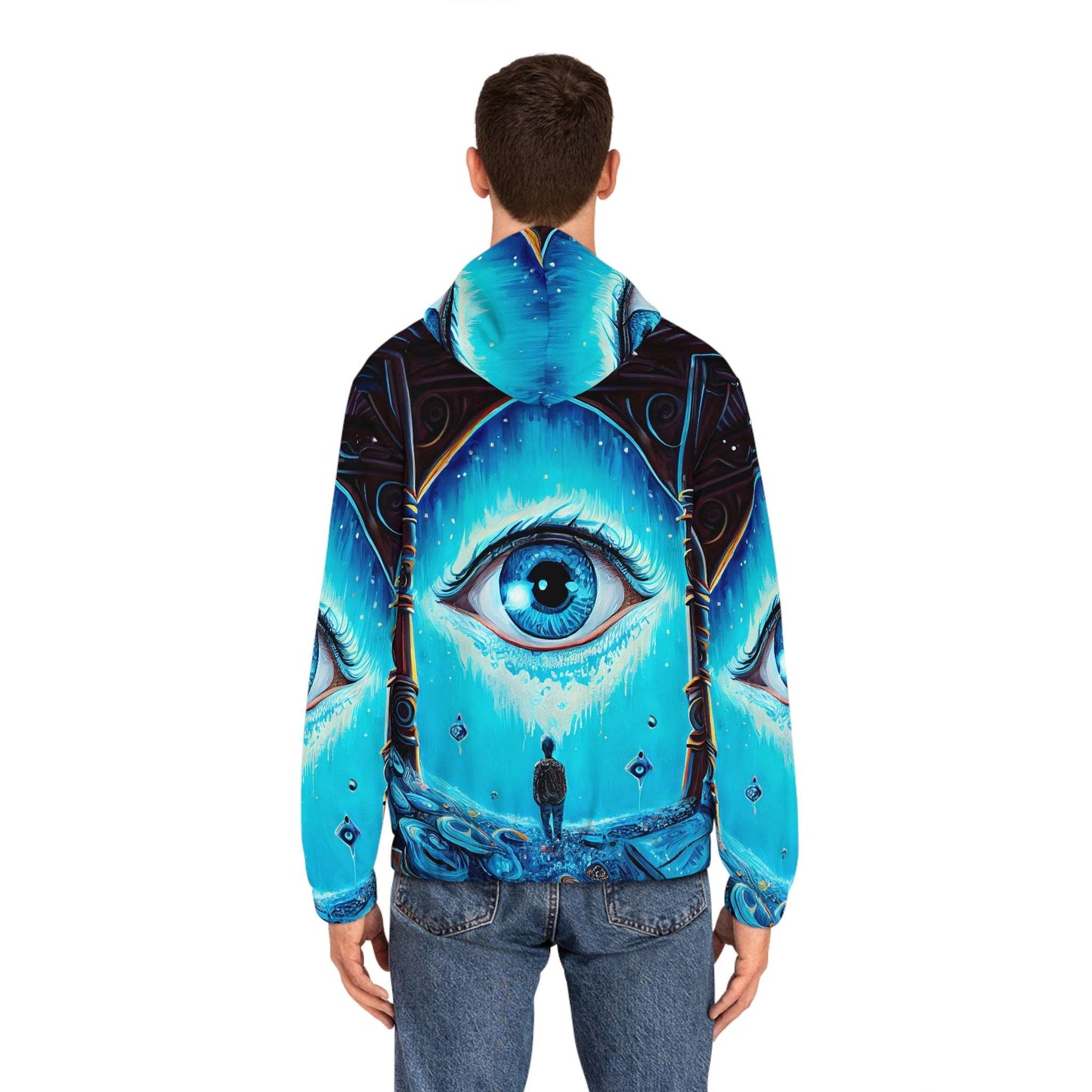 Eyes Have It #1 Men's Full-Zip Hoodie (AOP)