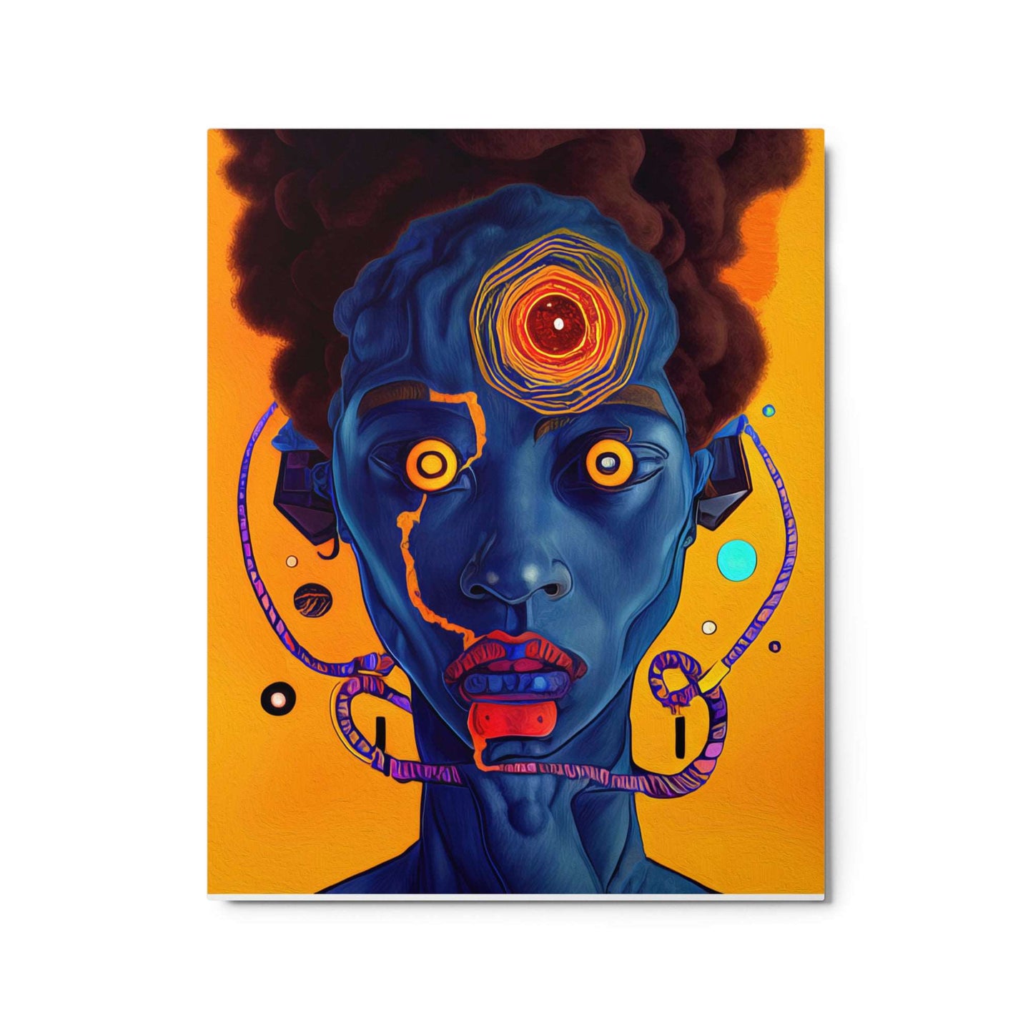 Indigo Psionic - Metal prints