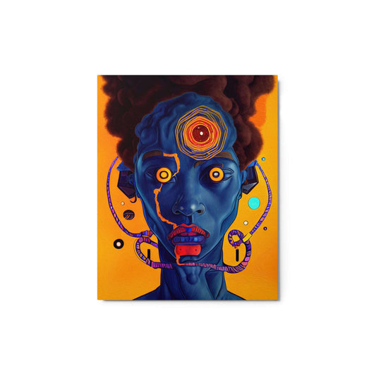 Indigo Psionic - Metal prints